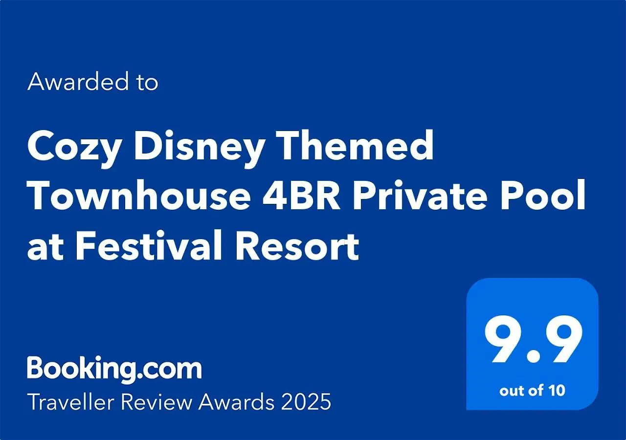 Cozy Disney Themed Townhouse 4Br Private Pool At Festival Resort Davenport